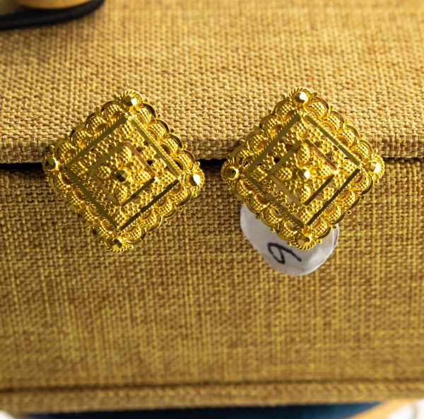 Aretes Yuri de Oro Hindú 22k