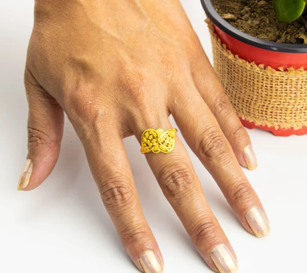 Anillo Chaska Oro Hindú 22k