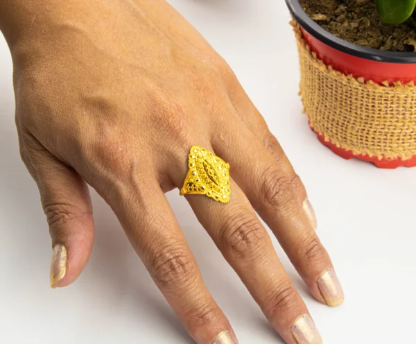 Anillo allpa Oro Hindú 22k