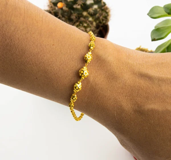 Pulsera Sami de Oro Hindú 22k